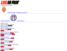 Tablet Screenshot of live.sofoot.com